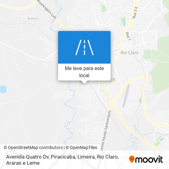 Avenida Quatro Dv mapa