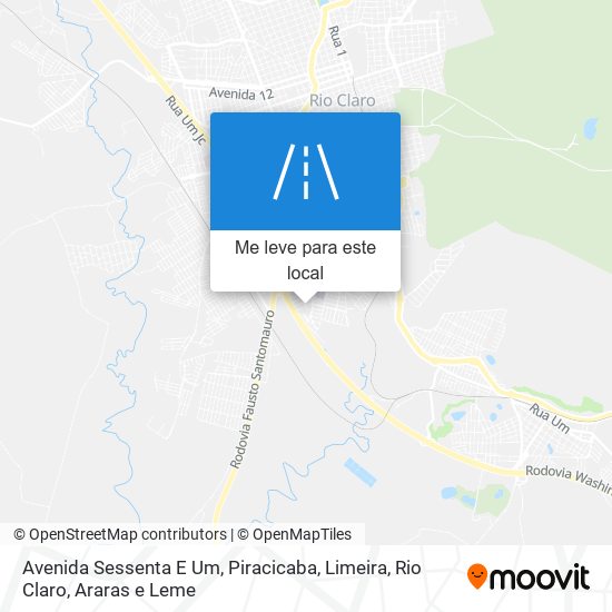 Avenida Sessenta E Um mapa