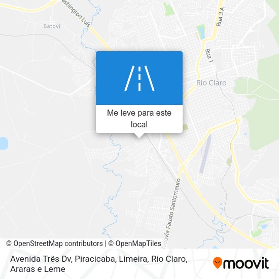 Avenida Três Dv mapa