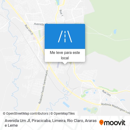 Avenida Um Jl mapa