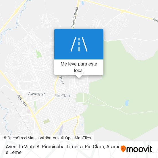 Avenida Vinte A mapa