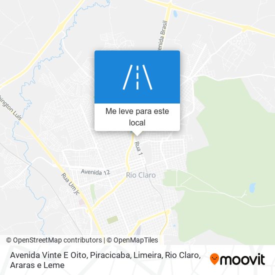 Avenida Vinte E Oito mapa