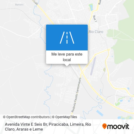 Avenida Vinte E Seis Br mapa