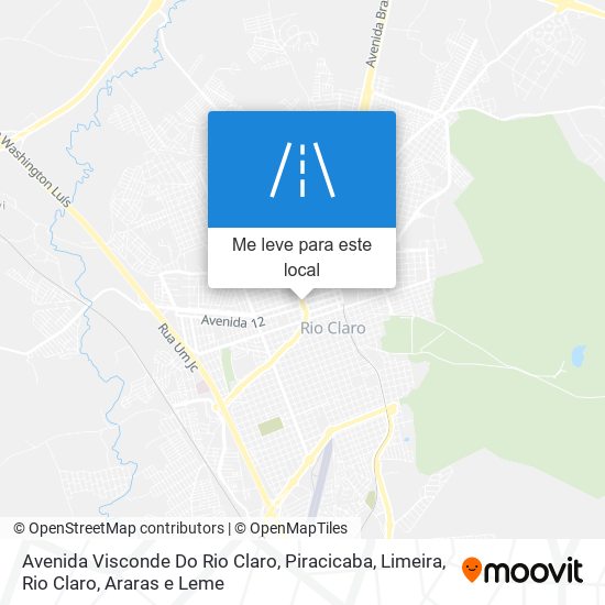 Avenida Visconde Do Rio Claro mapa