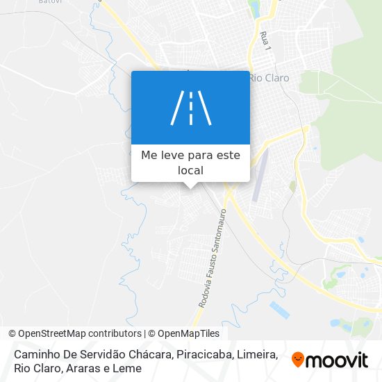 Caminho De Servidão Chácara mapa