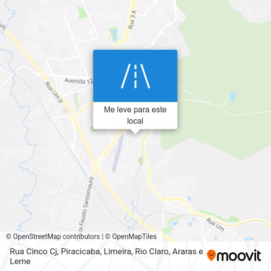 Rua Cinco Cj mapa