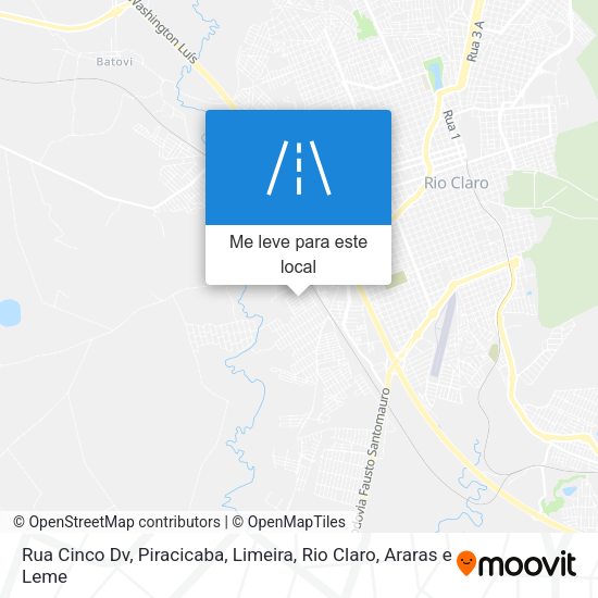 Rua Cinco Dv mapa
