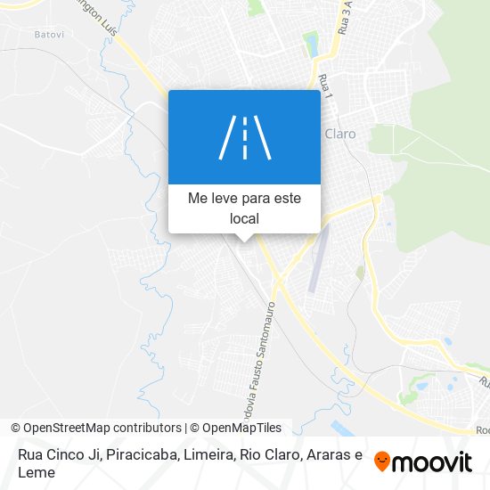 Rua Cinco Ji mapa