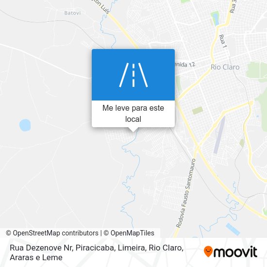 Rua Dezenove Nr mapa