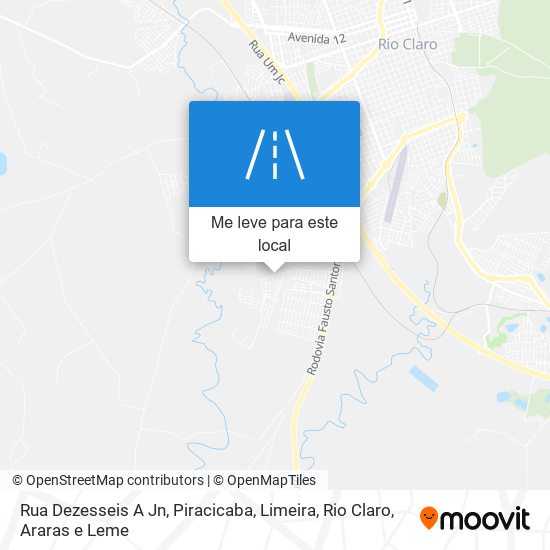 Rua Dezesseis A Jn mapa