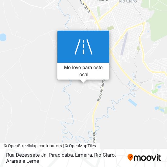 Rua Dezessete Jn mapa