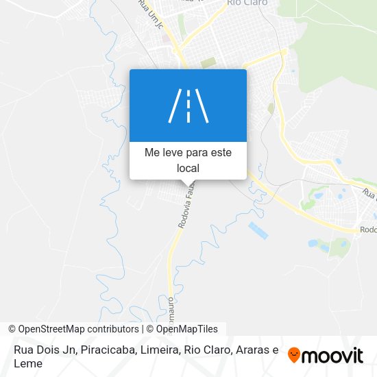 Rua Dois Jn mapa