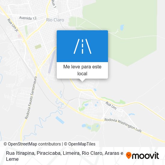 Rua Itirapina mapa