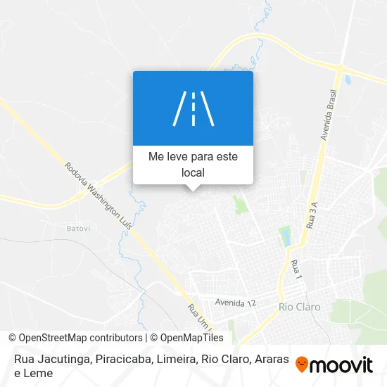 Rua Jacutinga mapa