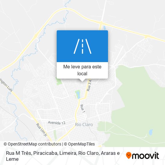 Rua M Três mapa