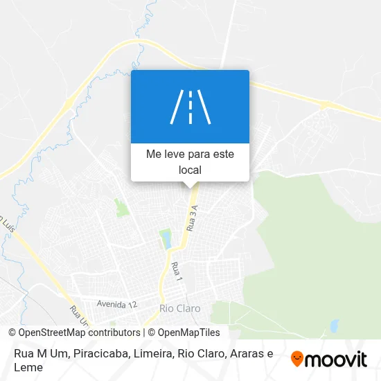 Rua M Um mapa