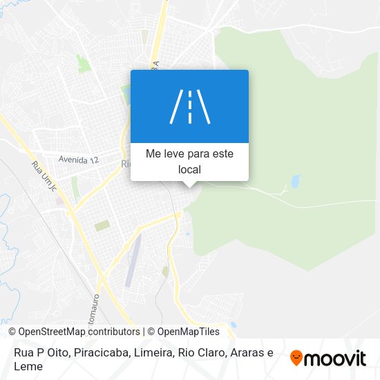 Rua P Oito mapa