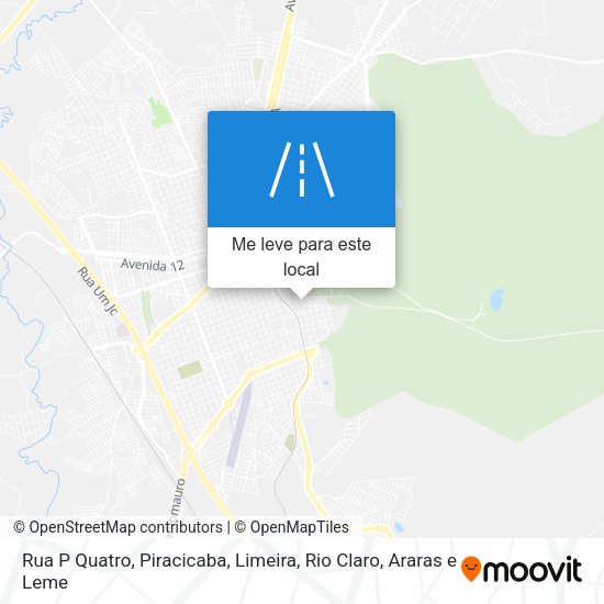 Rua P Quatro mapa