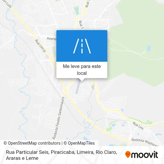 Rua Particular Seis mapa