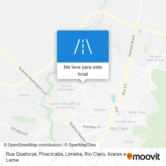 Rua Quatorze mapa