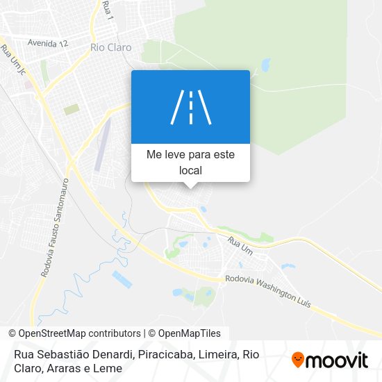 Rua Sebastião Denardi mapa