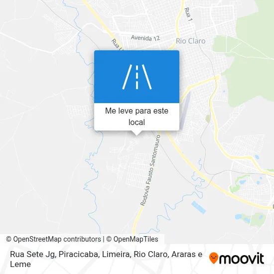 Rua Sete Jg mapa
