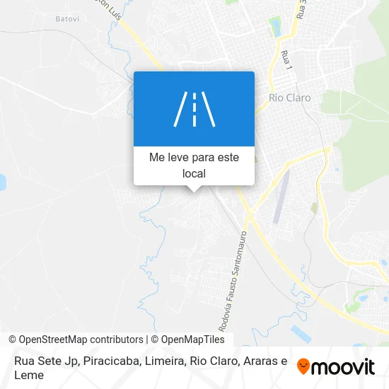 Rua Sete Jp mapa