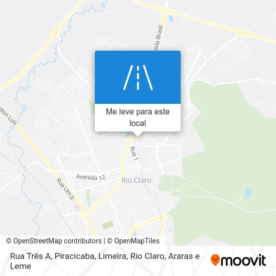 Rua Três A mapa