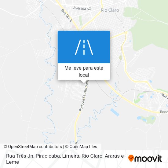 Rua Três Jn mapa