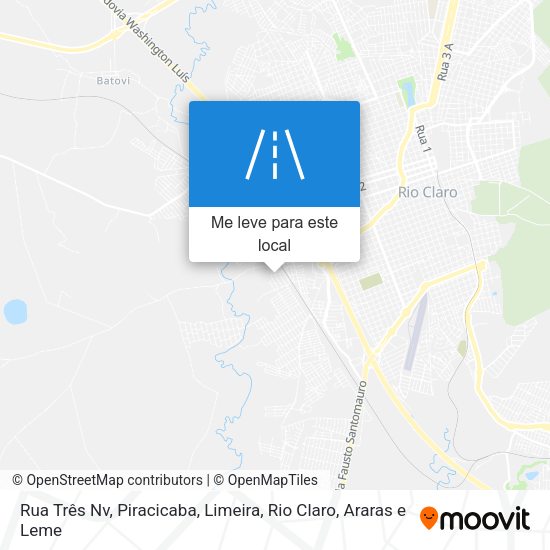 Rua Três Nv mapa