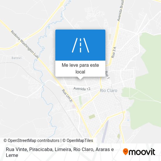 Rua Vinte mapa