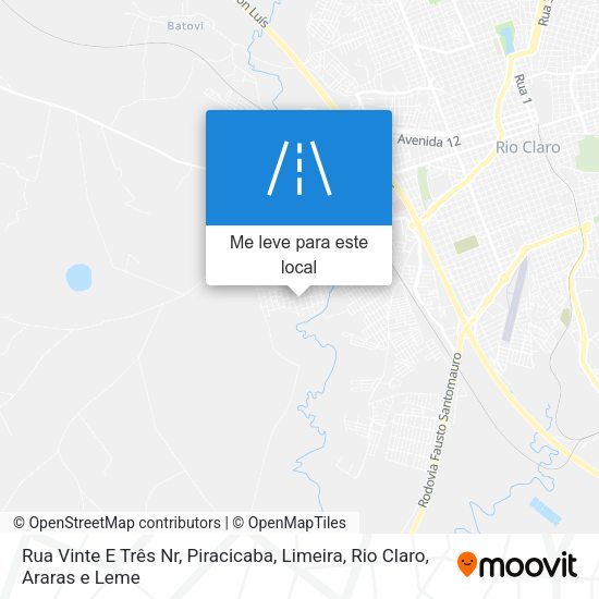 Rua Vinte E Três Nr mapa