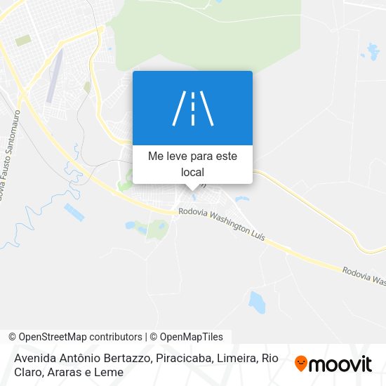 Avenida Antônio Bertazzo mapa