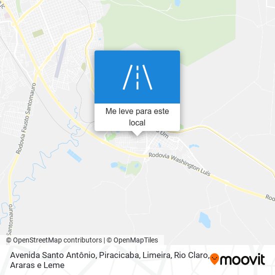 Avenida Santo Antônio mapa