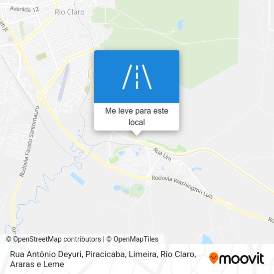 Rua Antônio Deyuri mapa