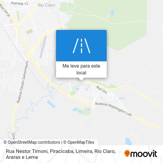 Rua Nestor Timoni mapa
