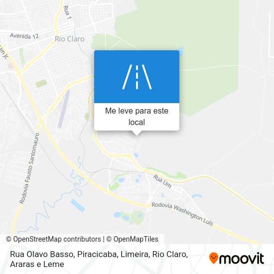 Rua Olavo Basso mapa