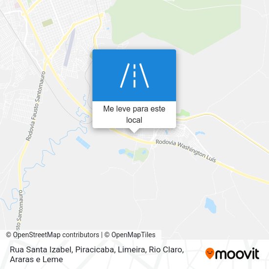 Rua Santa Izabel mapa