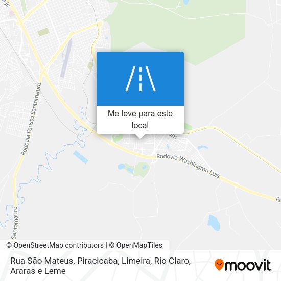 Rua São Mateus mapa