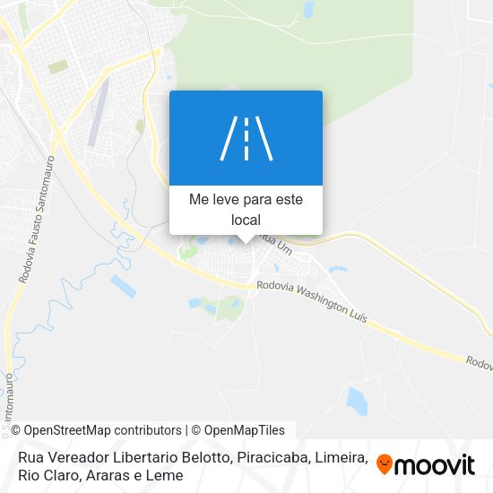 Rua Vereador Libertario Belotto mapa
