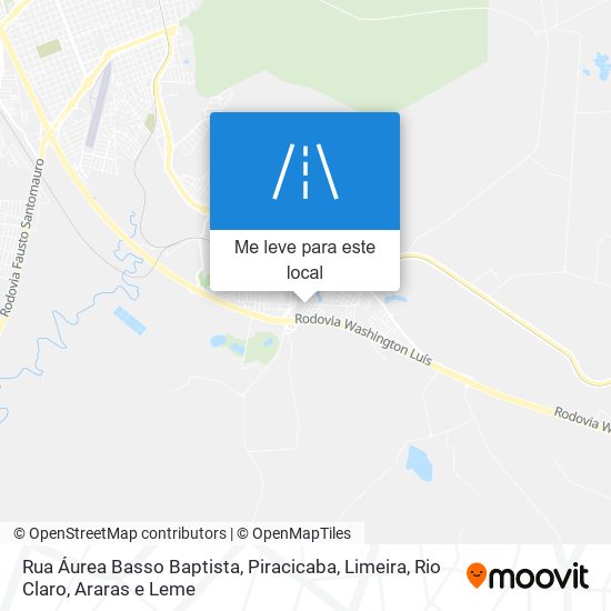 Rua Áurea Basso Baptista mapa