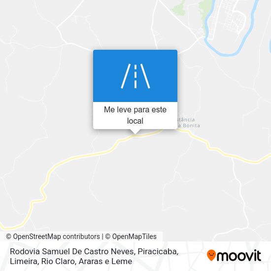 Rodovia Samuel De Castro Neves mapa