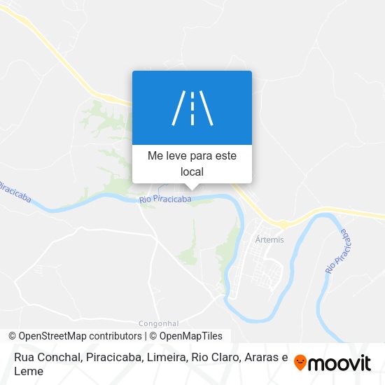 Rua Conchal mapa