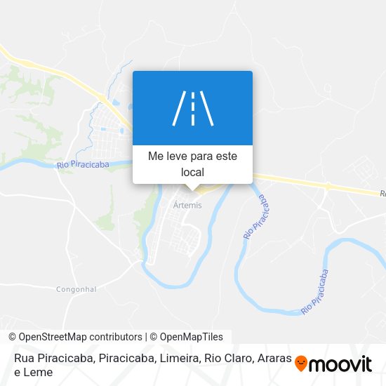 Rua Piracicaba mapa
