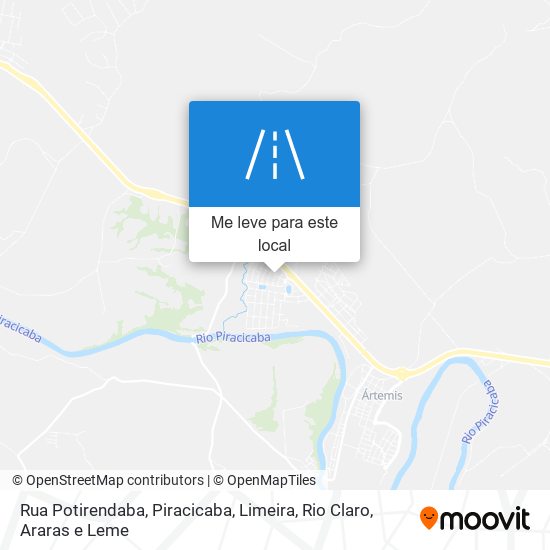 Rua Potirendaba mapa