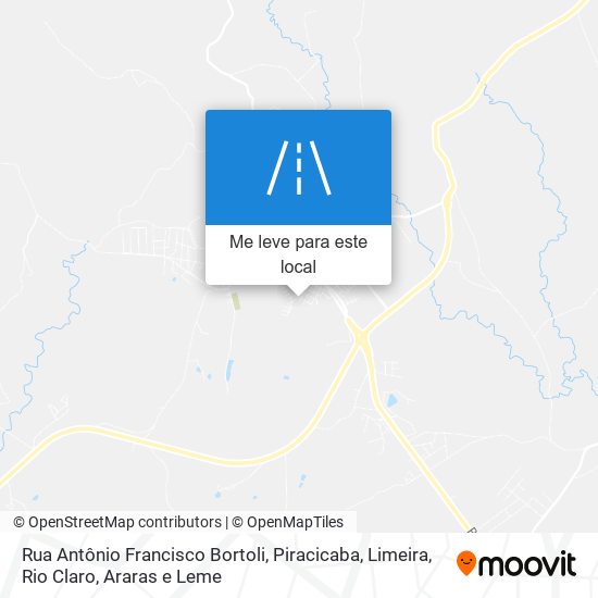 Rua Antônio Francisco Bortoli mapa