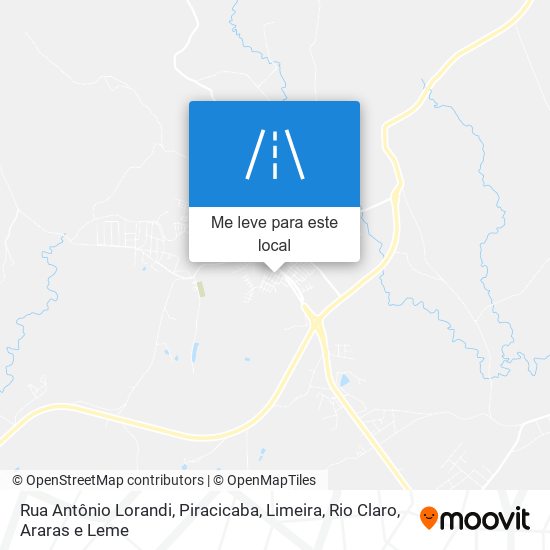 Rua Antônio Lorandi mapa