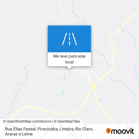 Rua Elias Fessel mapa