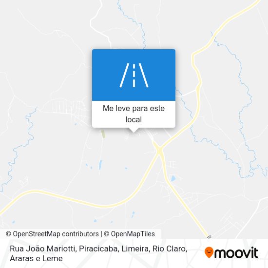 Rua João Mariotti mapa