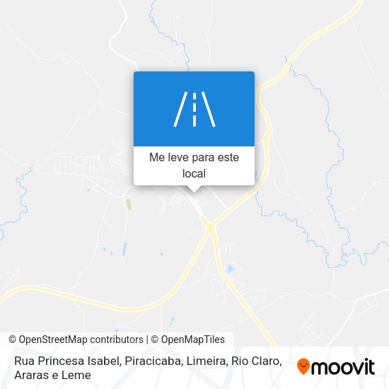 Rua Princesa Isabel mapa